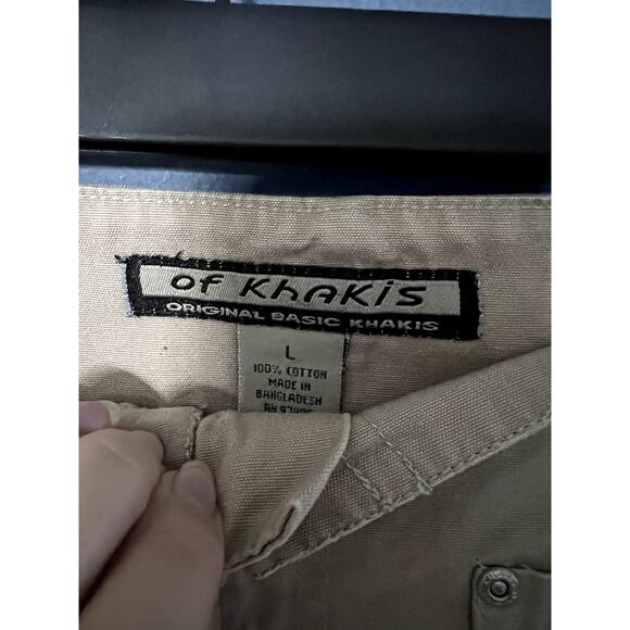 VTG Of Khakis Long Chino Skirt Maxi Slit Minimalist Khaki Tan Large Y2K - Picture 5 of 7